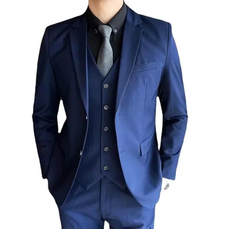 Costume (Blazer + gilet + pantalon) pour hommes