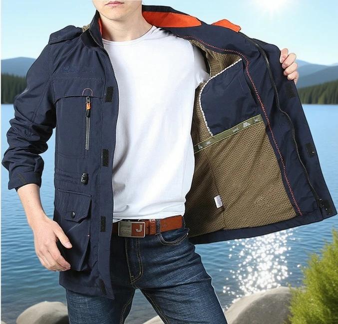 Veste militaire coupe-vent et imperméable pour printemps et automne