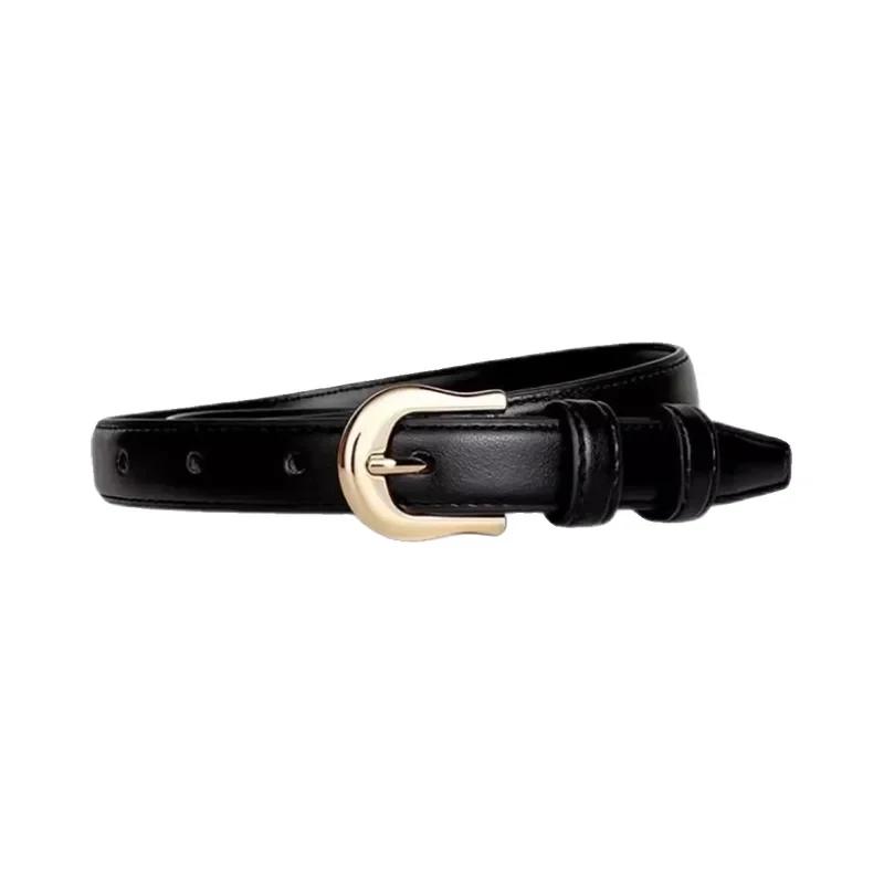 Ceinture d'été marron avec détails raffinés pour pantalon western