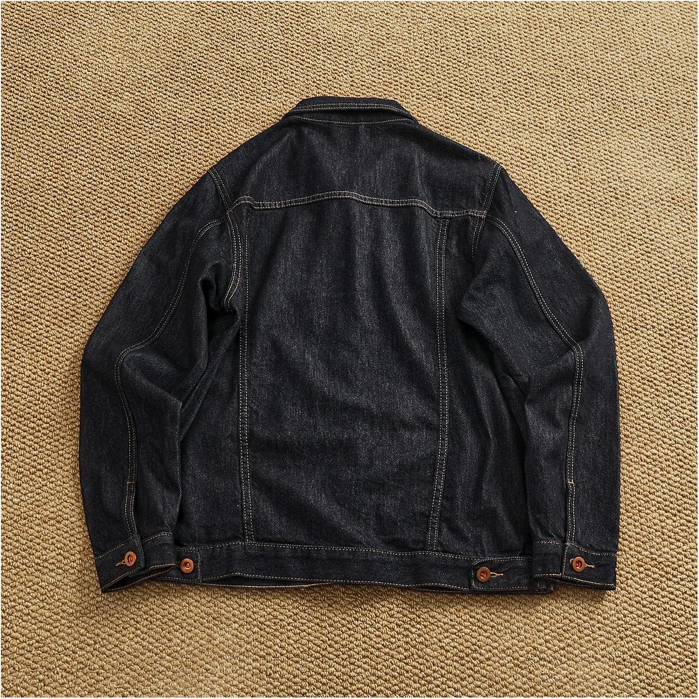 Veste en jean épaisse couleur originale pour homme