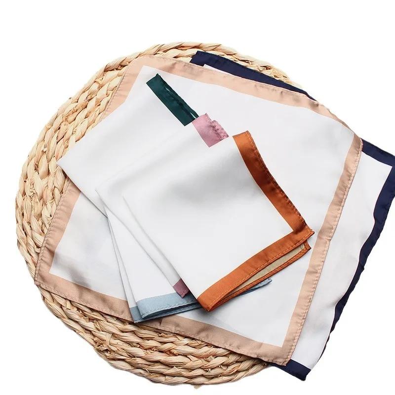 Carré de poche en tissu doux pour hommes femmes costumes foulard mouchoirs