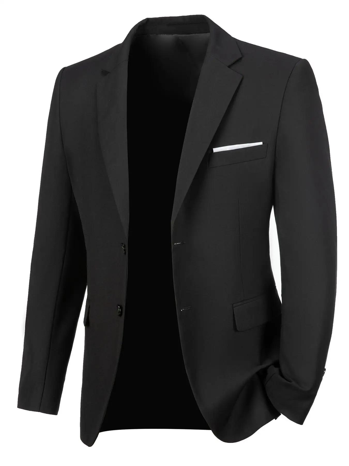 Blazer bleu marine ajusté pour homme