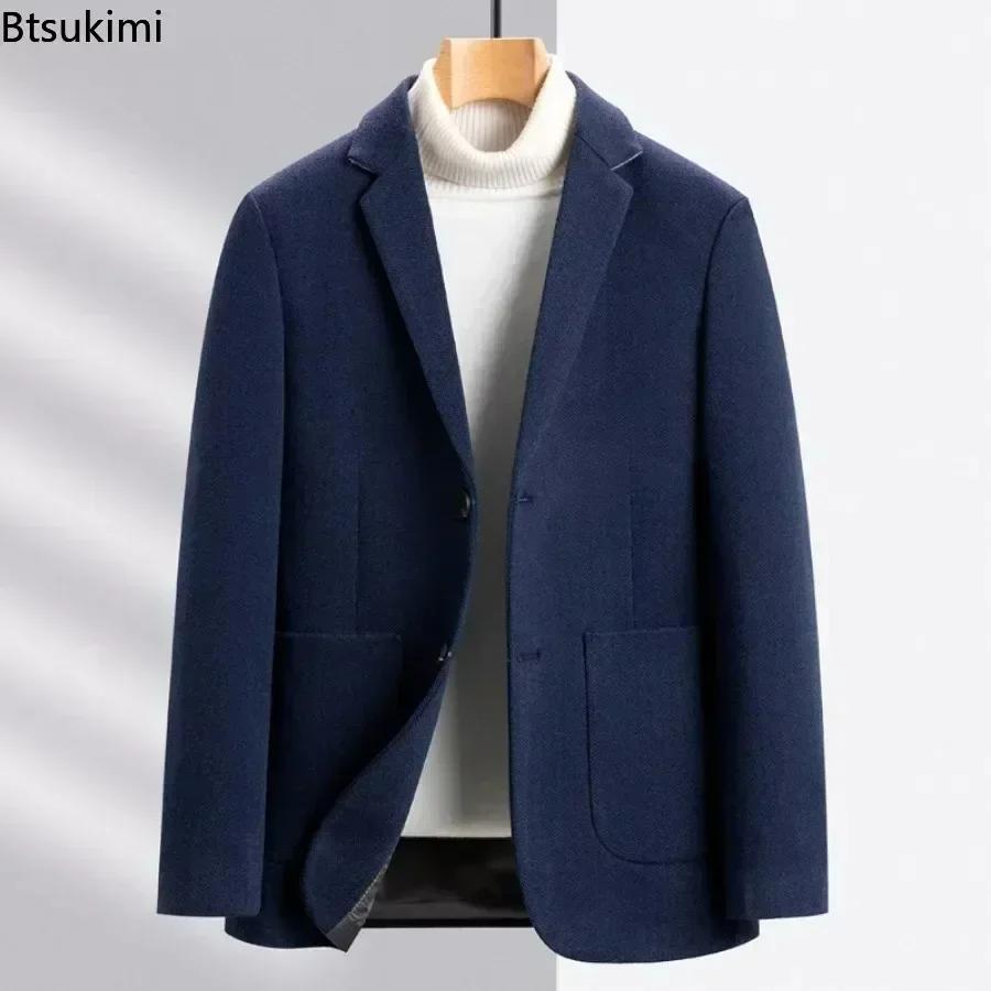 Veste de costume en laine pour hommes