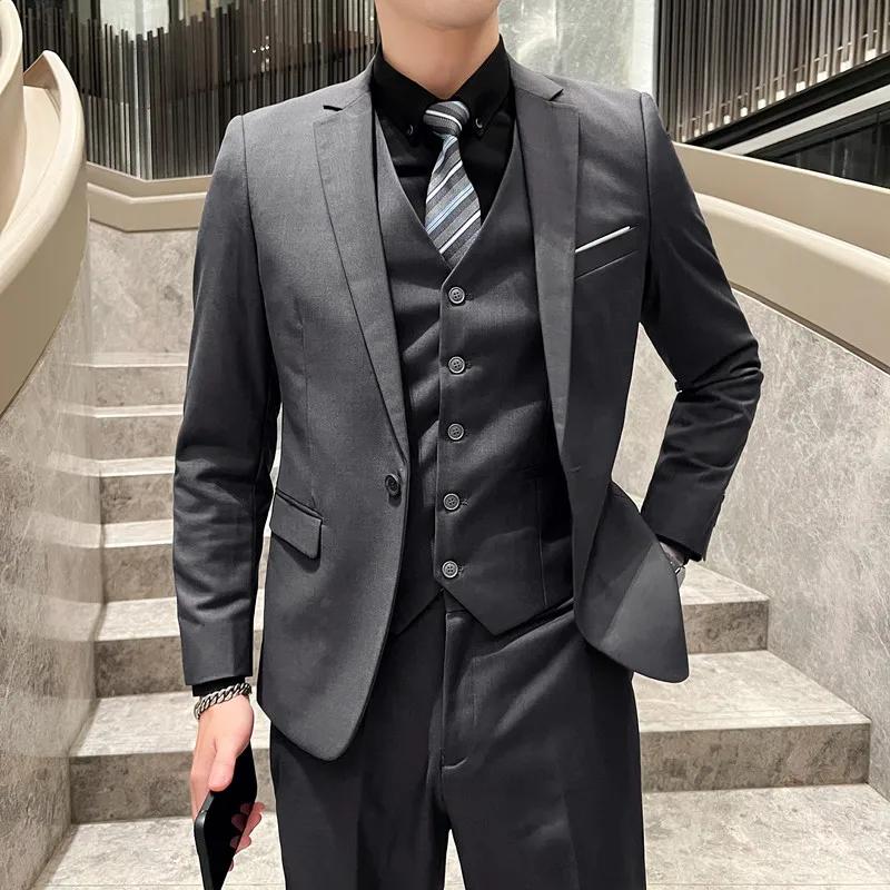 Costume de mariage 3 pièces pour hommes