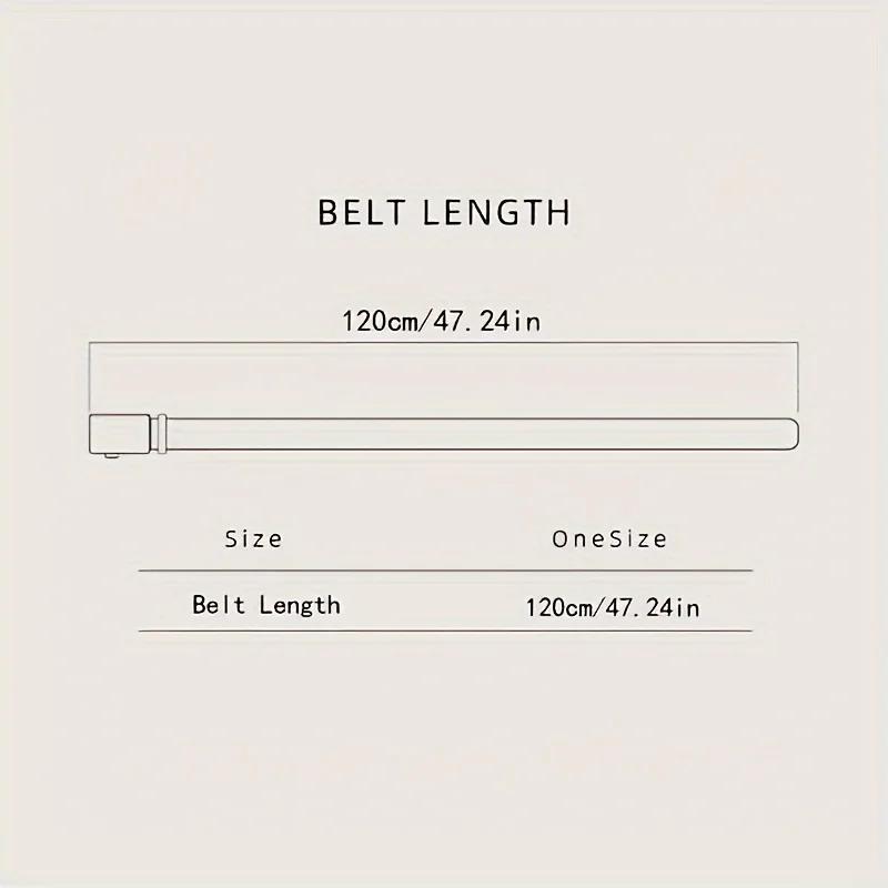 Ceinture élégante en cuir PU pour hommes – Ceintures à la mode pour la vie quotidienne