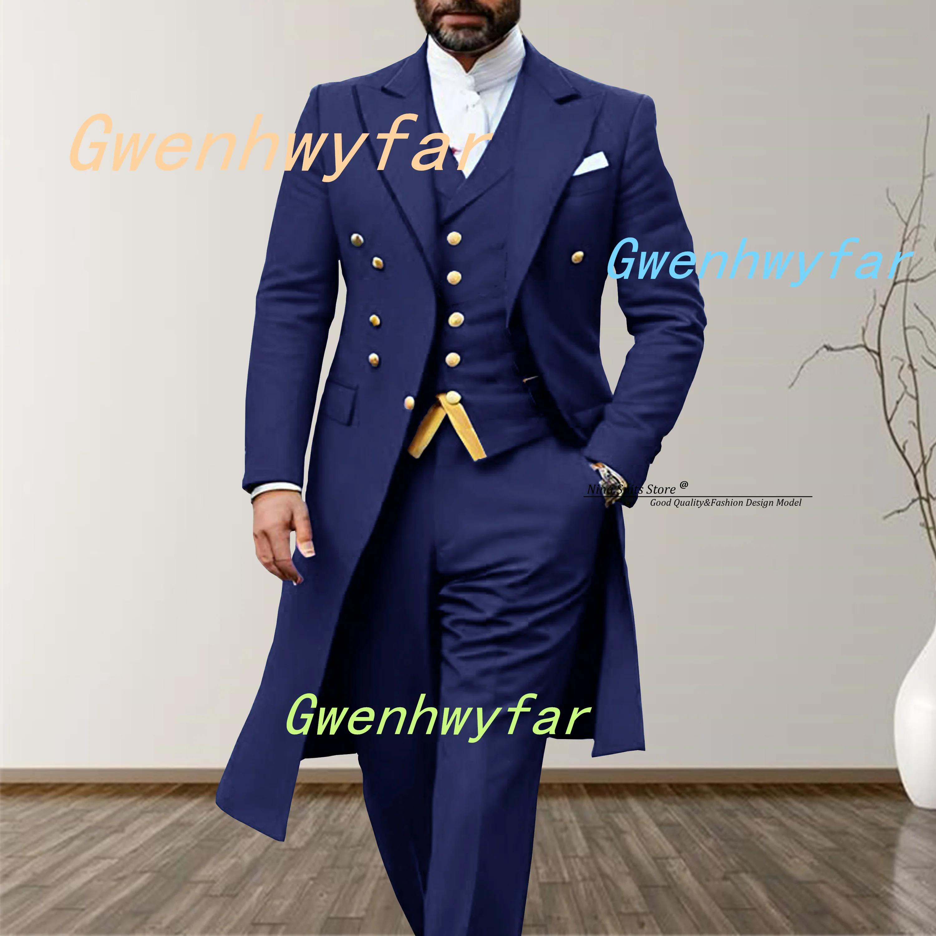 Gwenhwyfar 2026 – Nouveauté : Costume élégant 3 pièces turquoise pour homme avec gilet et pantalon décontracté