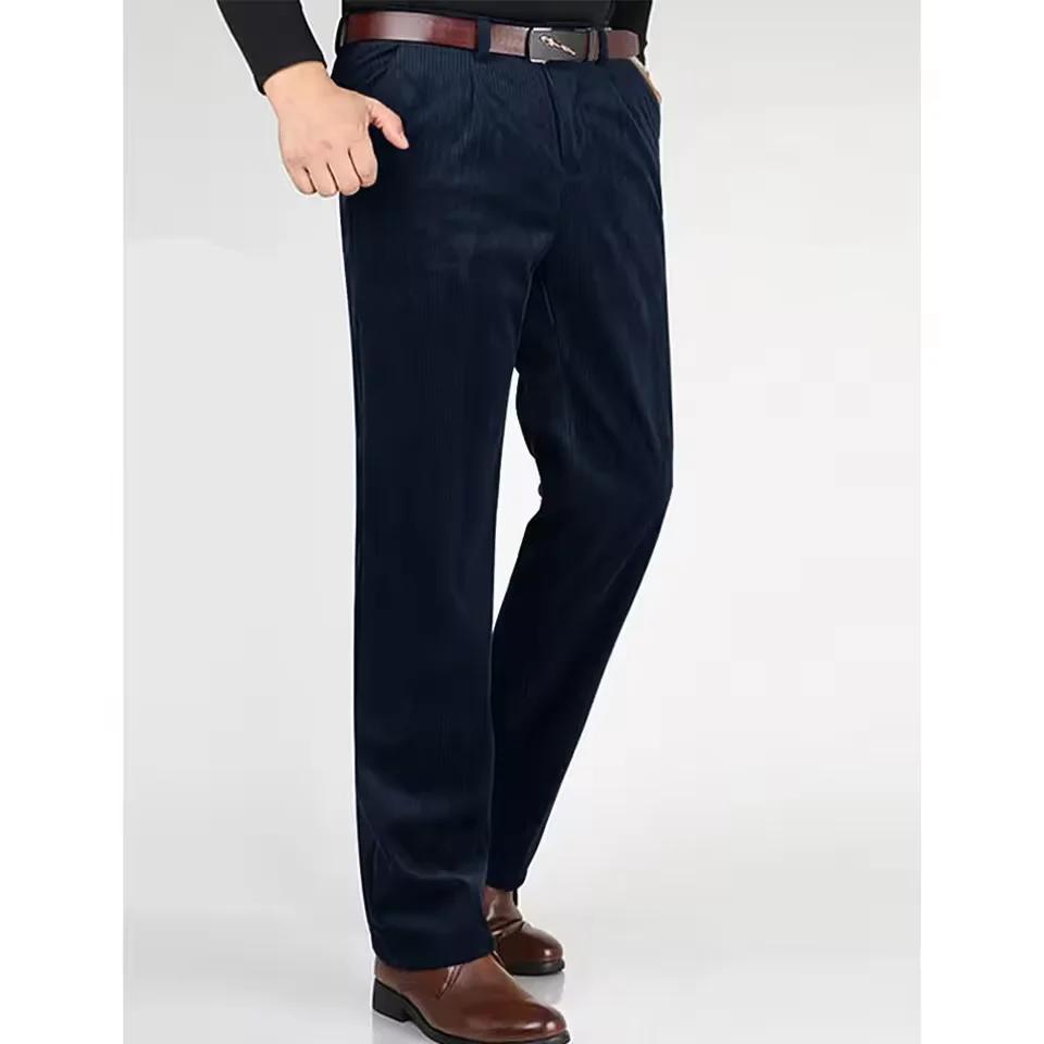 Costume 2 pièces élégant pour homme en velours côtelé