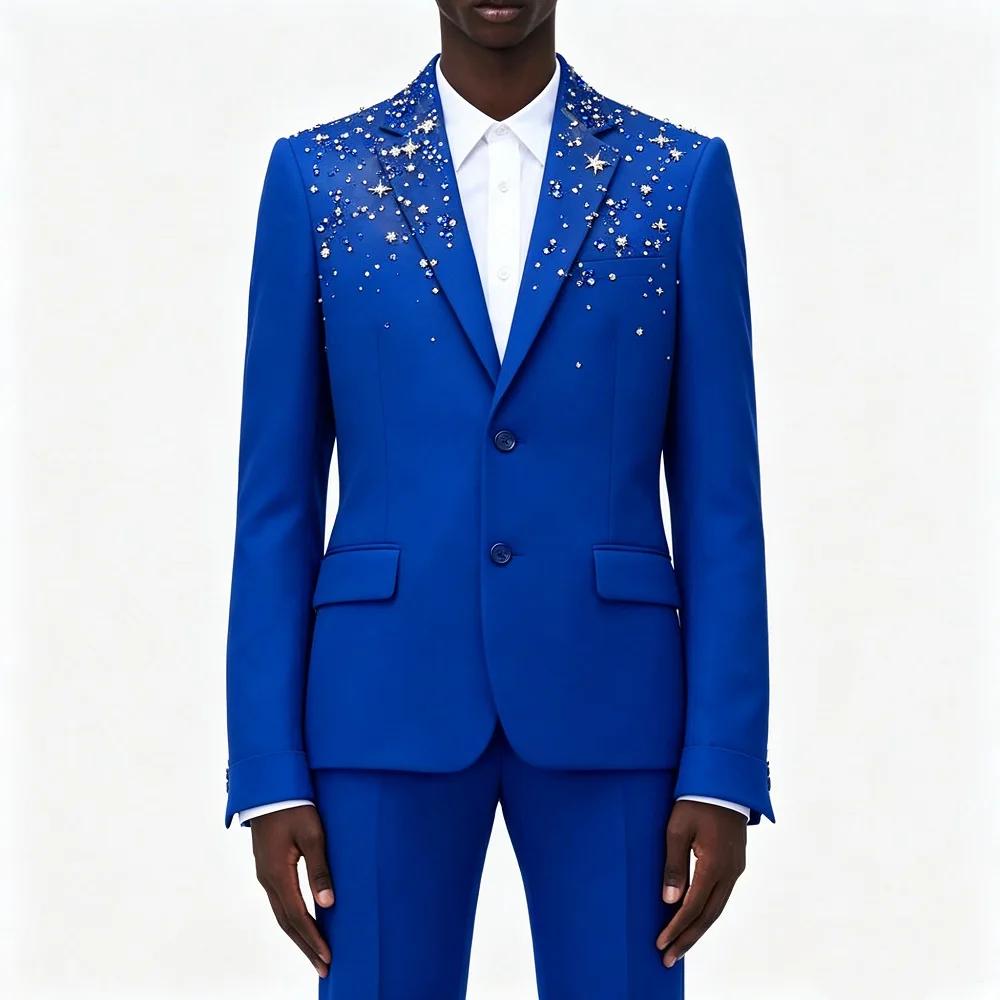 Costume de Mariage Homme de Luxe Perlé