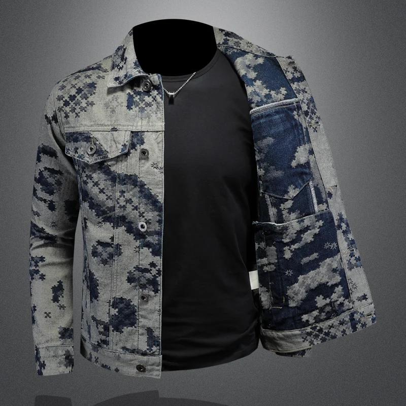 Veste en jean rétro pour hommes