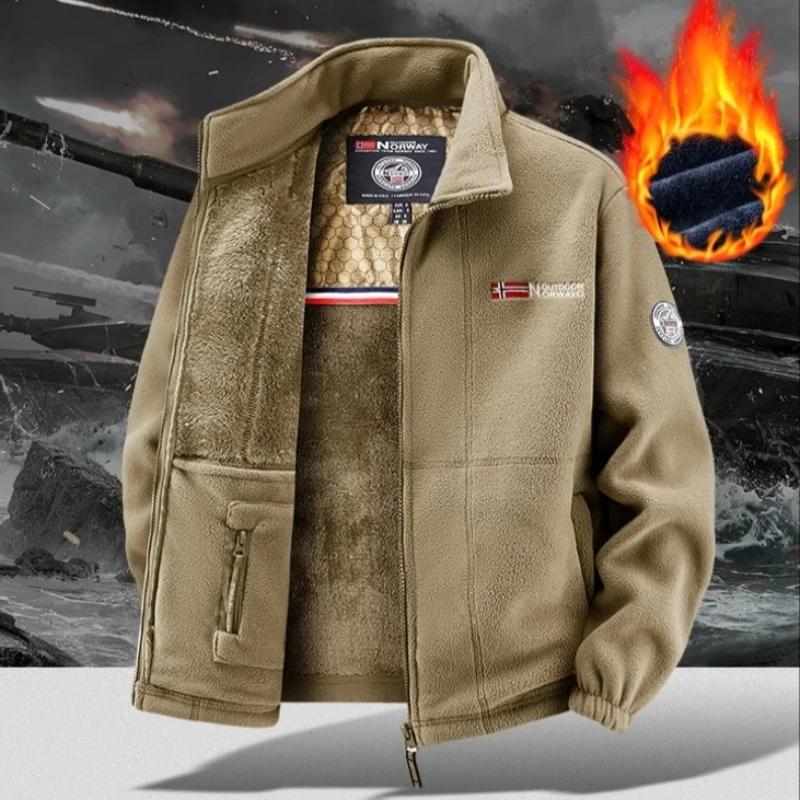Veste polaire épaisse d'hiver pour homme