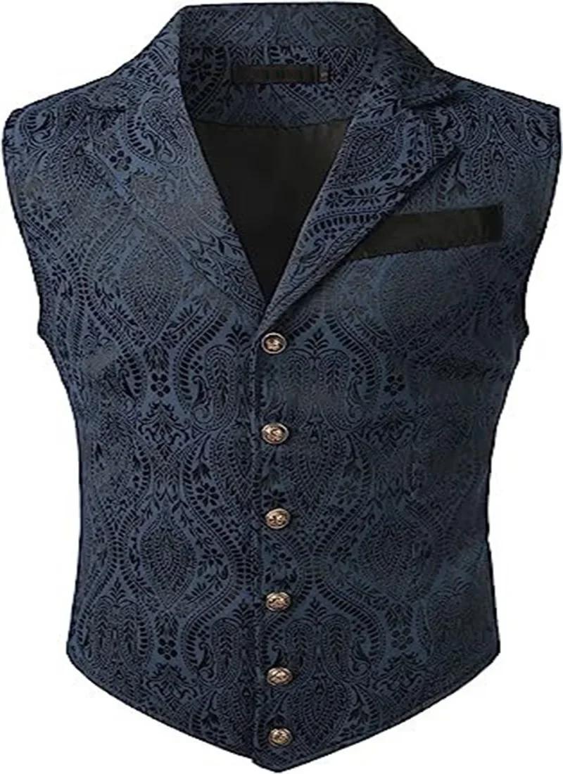 Gilet de costume d'affaires Vintage britannique à la mode pour hommes