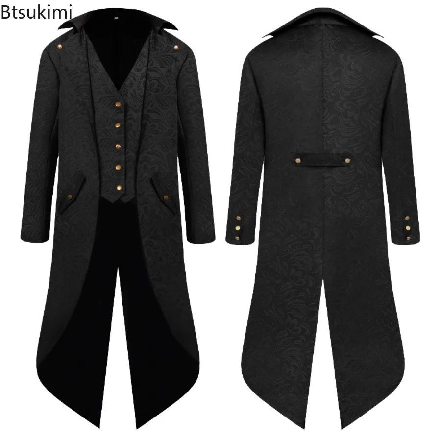 Veste de manteau en Jacquard rétro pour hommes