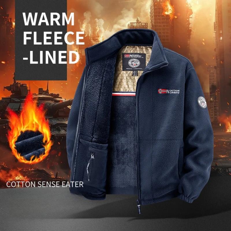 Veste polaire épaisse d'hiver pour homme