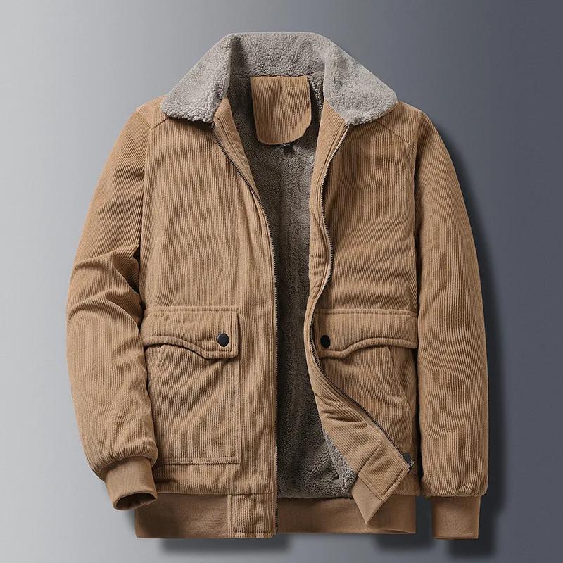 Veste en velours côtelé pour homme