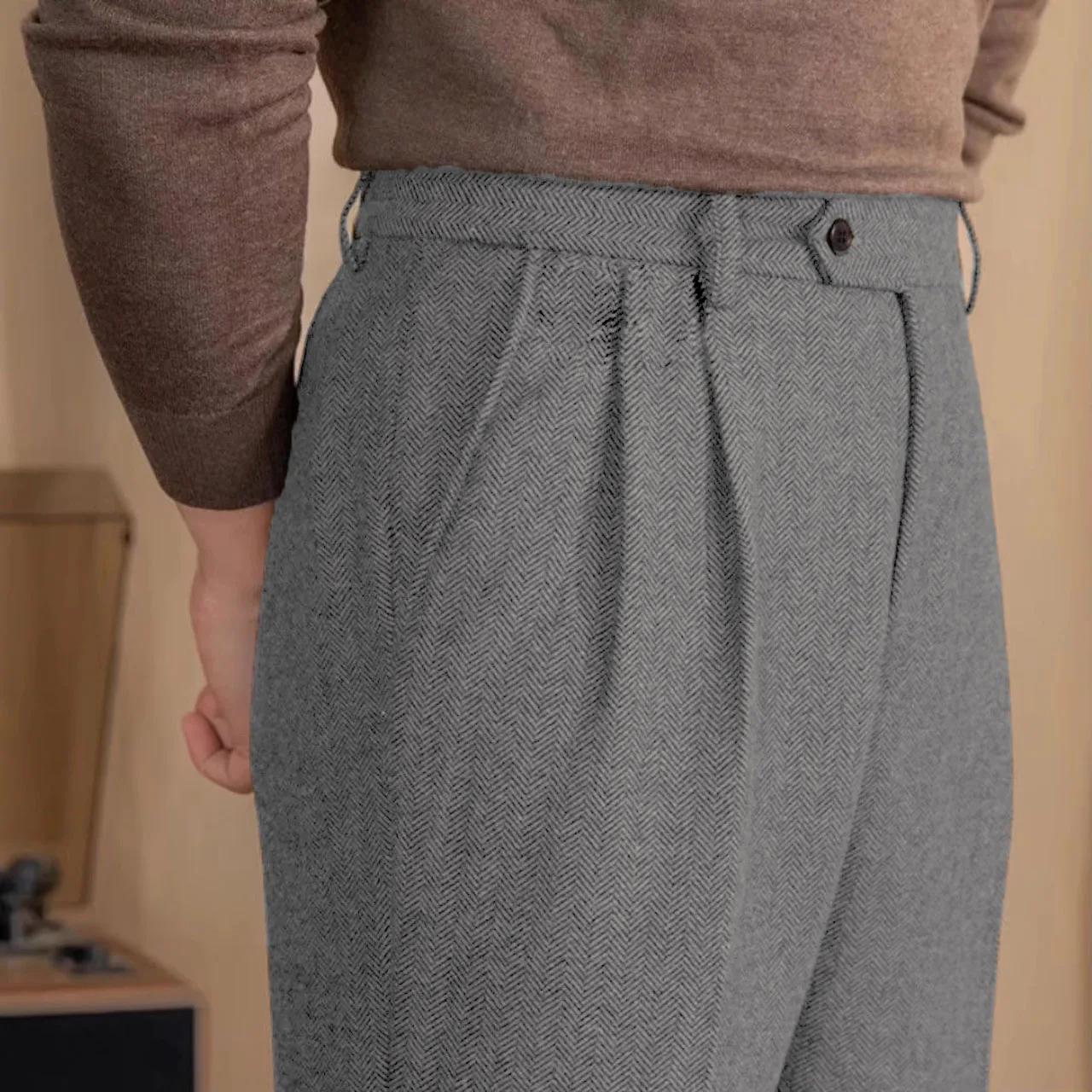 Pantalon de costume Vintage italien pour hommes