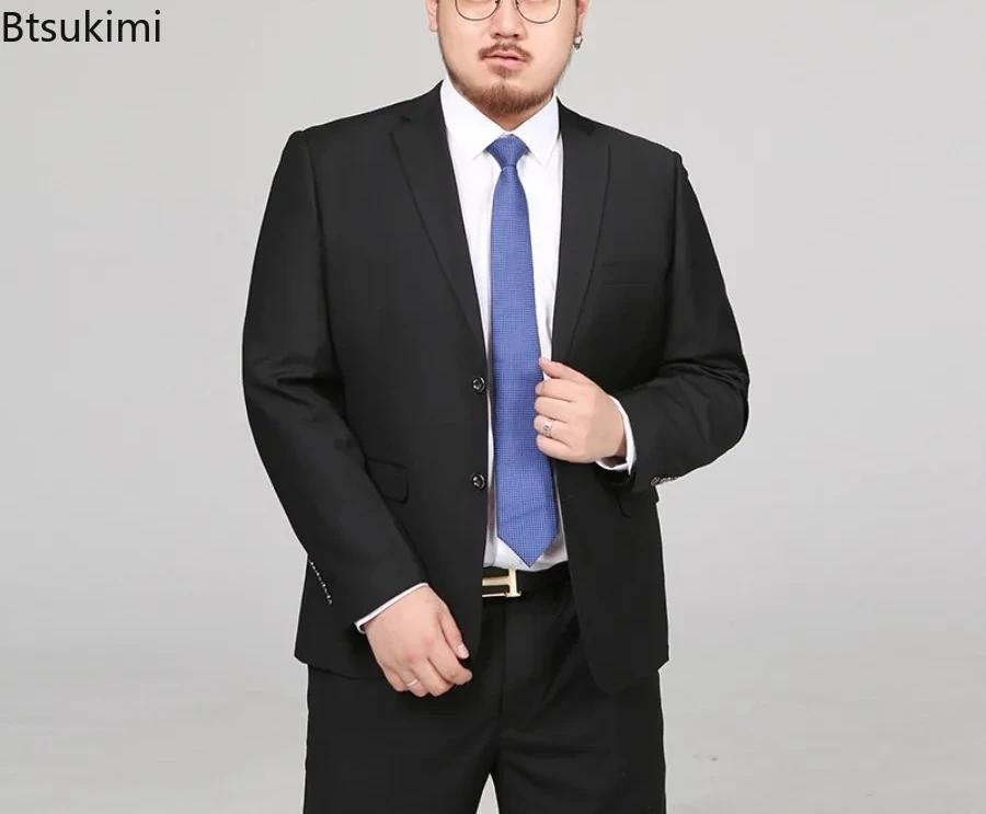 Ensemble deux pièces costume et pantalon de couleur unie pour homme