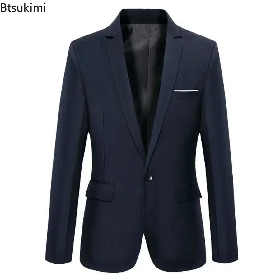 Nouveaux hommes mince élégant Blazer costume vestes bureau d'affaires formel