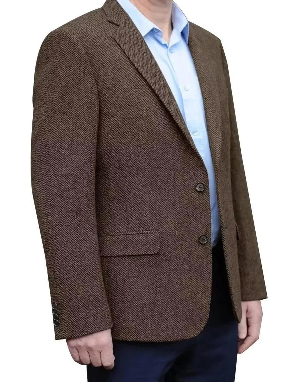 Only Jacket 1 pièces costume pour hommes Blazer simple à chevrons léger coupe ajustée tenues d'affaires formelles décontracté fête bal mariage