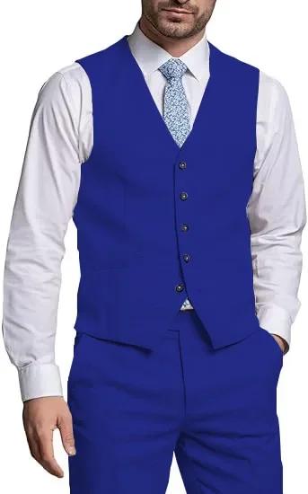 Costumes pour hommes 2 pièces gilet et pantalon ensemble Gentleman costume classique