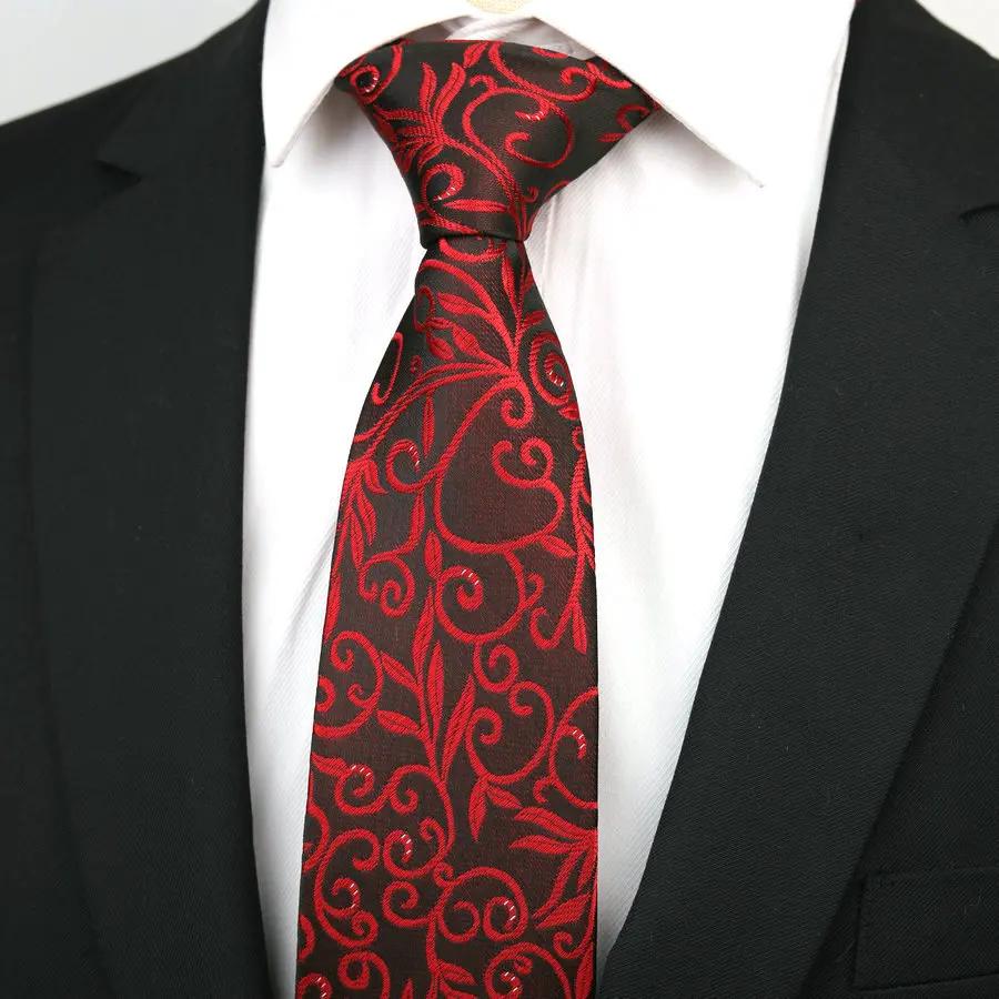 Cravate homme formel affaires à la mode marié mariage costume professionnel chemise cajou rouge noir bleu