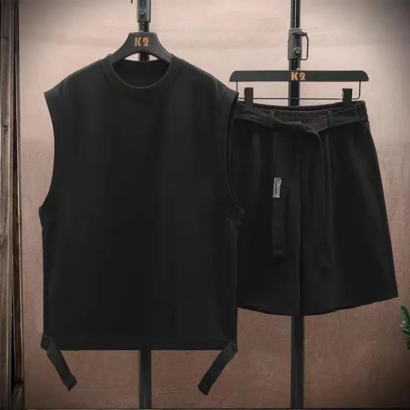 Costume sans manches gaufré pour hommes