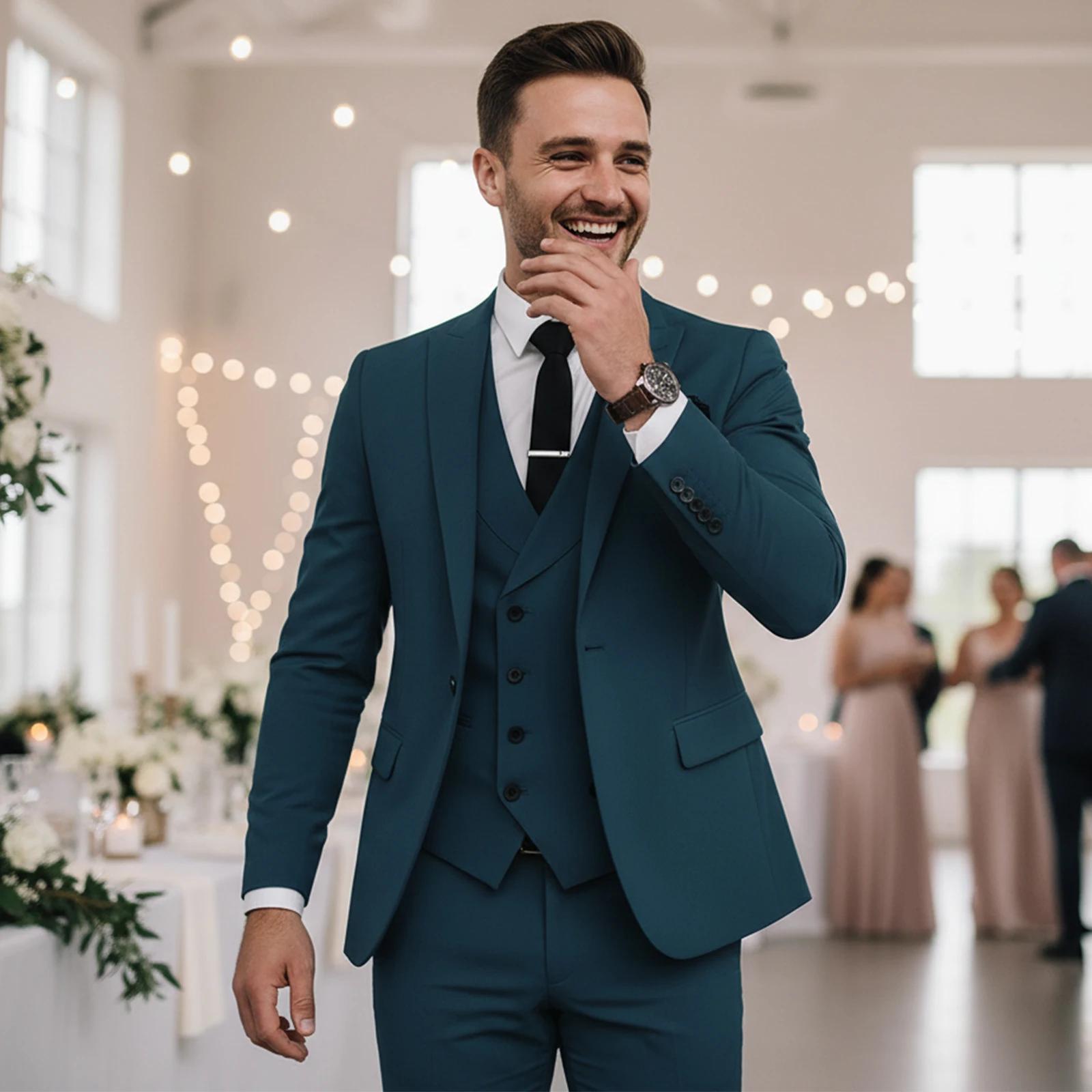 Costumes 3 pièces croisés pour hommes