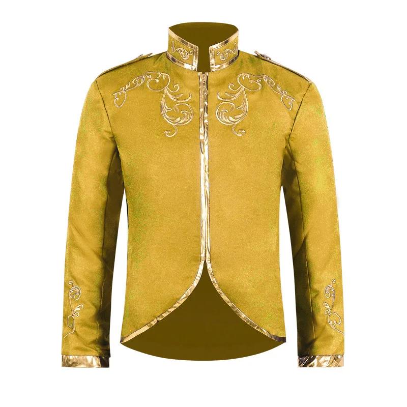 Veste blanche à col montant pour hommes