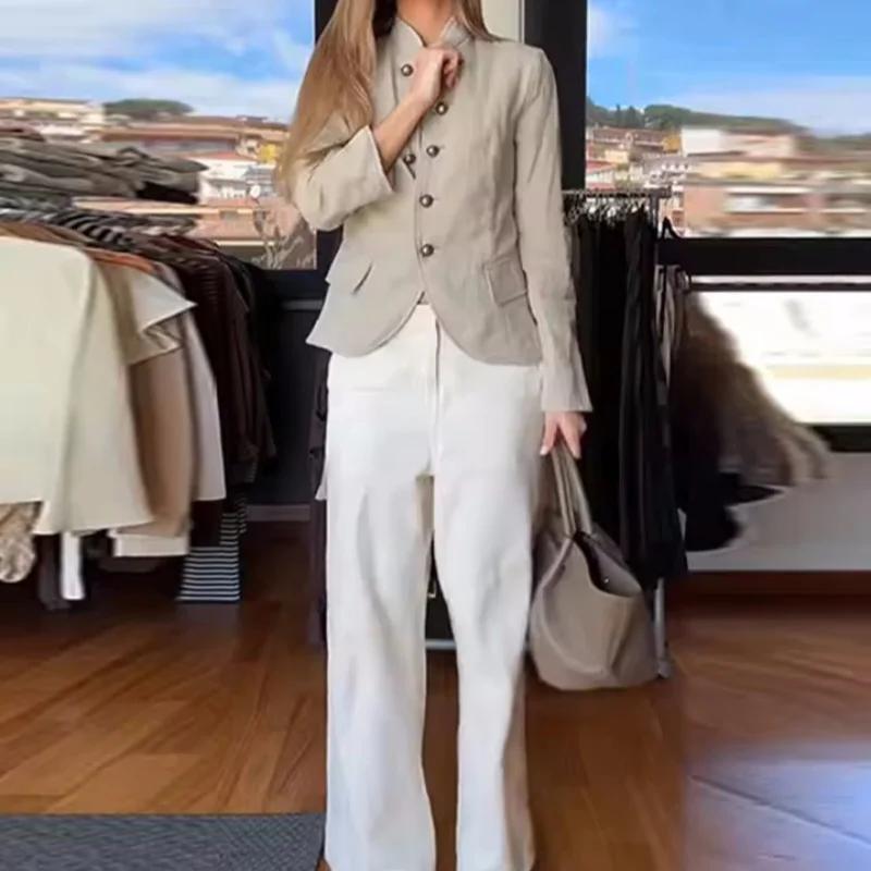 Nouvelle veste de costume boutonnée de style simple