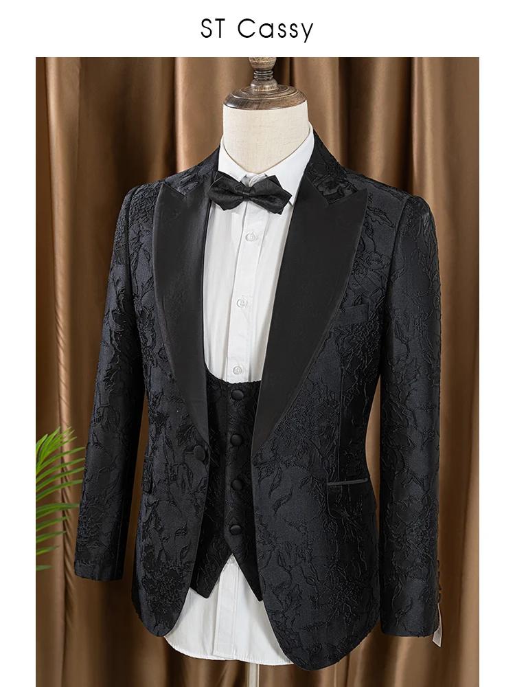 Ensemble 3 pièces pour homme (veste + gilet + pantalon)
