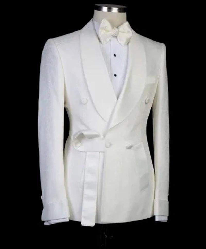 Costumes italiens floraux à double boutonnage pour hommes