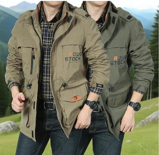 Veste militaire coupe-vent et imperméable pour printemps et automne