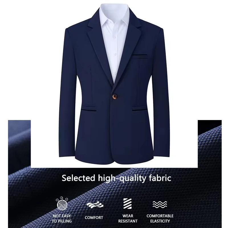 Veste de costume décontractée homme blazer sportif un bouton élégante pour homme occasions affaires printemps automne
