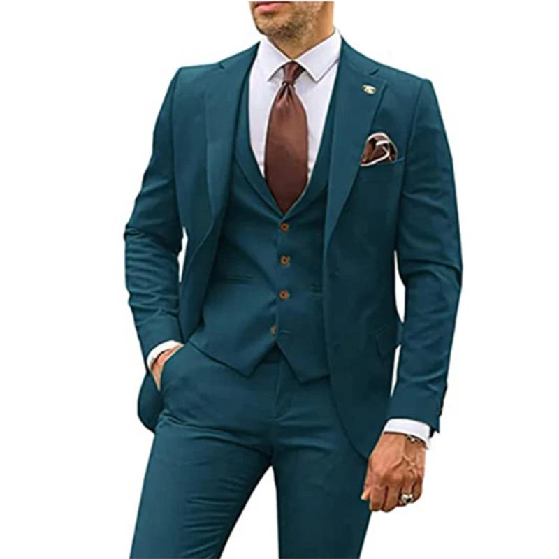 Costumes beiges 3 pièces pour hommes