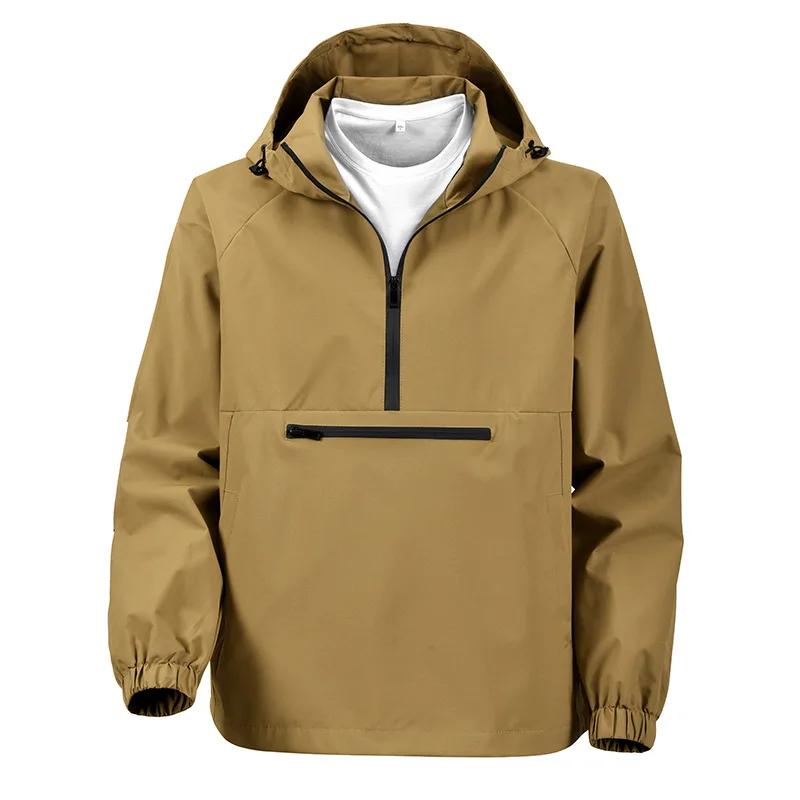 Blouson Homme Printemps 2026 Nouvelle Collection Décontracté Polyvalent Tendance à Capuche Style Utilitaire