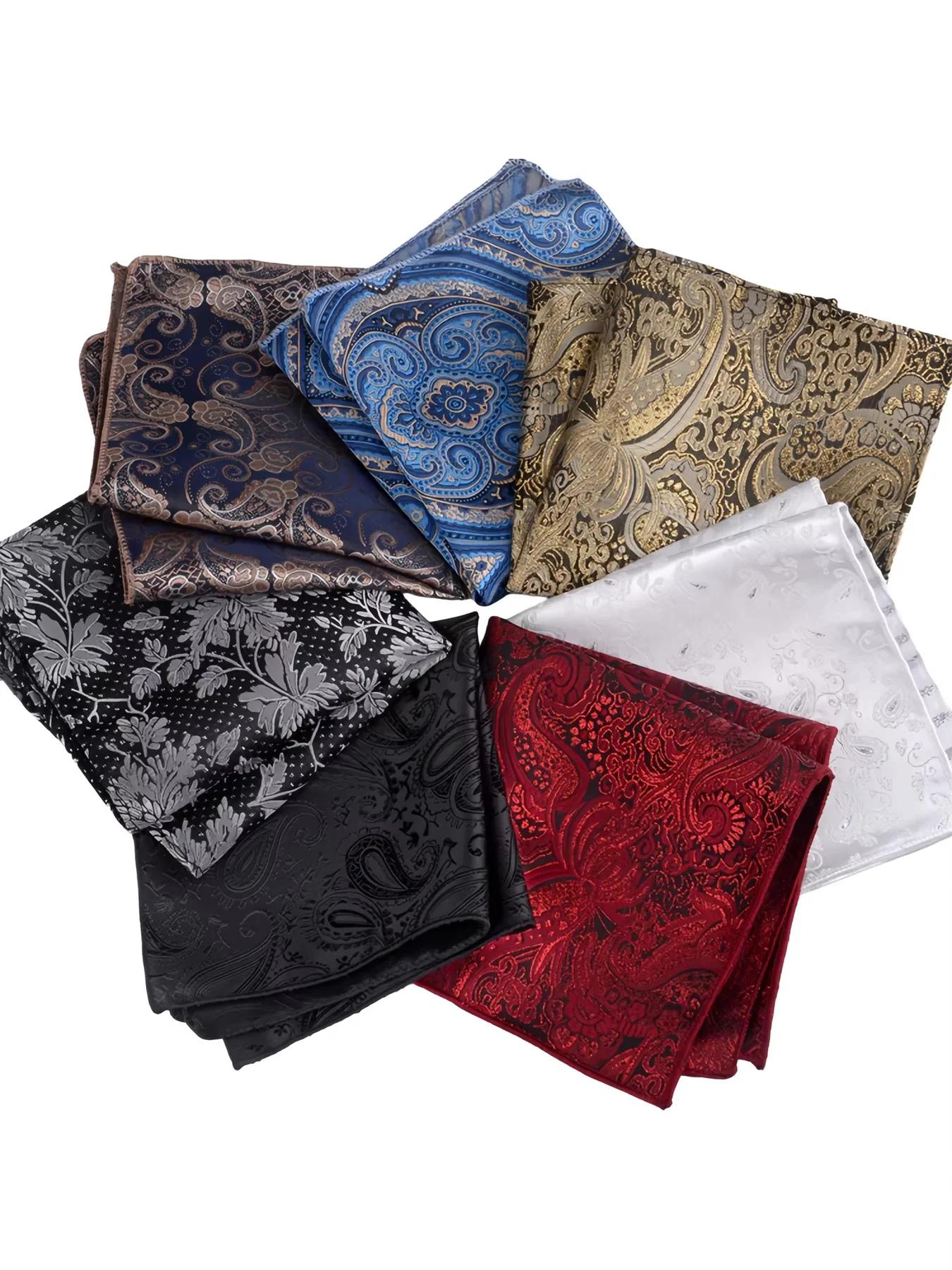 1 Mouchoir de poche pour homme, motif rétro britannique, pour costume