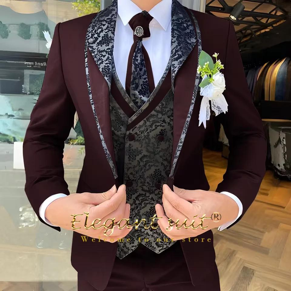 Ensemble de costume 3 pièces pour hommes