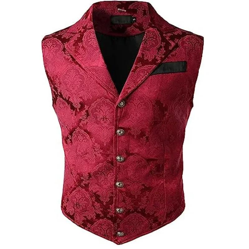 Gilet de costume d'affaires Vintage britannique à la mode pour hommes
