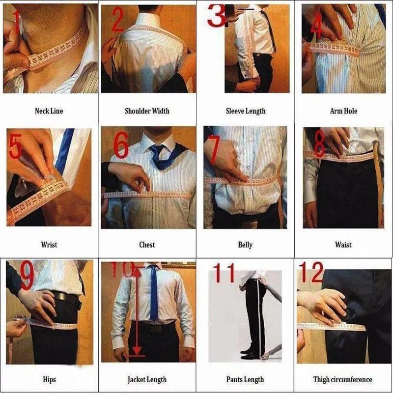 Tuxedos de marié bleu marine à trois boutonnage pour hommes