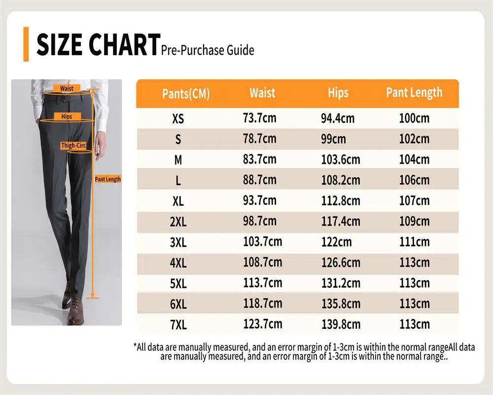 Pantalon de Costume à Rayures pour Homme