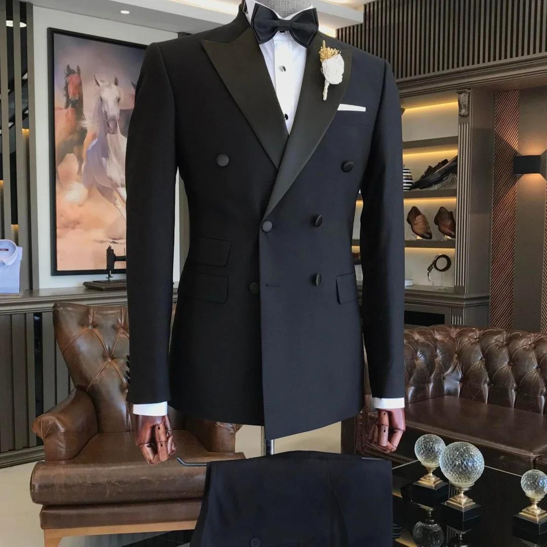 Costume 2 pièces noir pour hommes