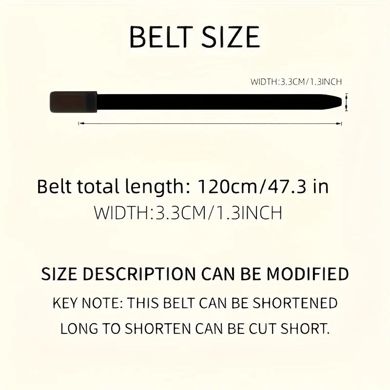 Ceinture pour hommes en cuir synthétique avec boucle en alliage automatique