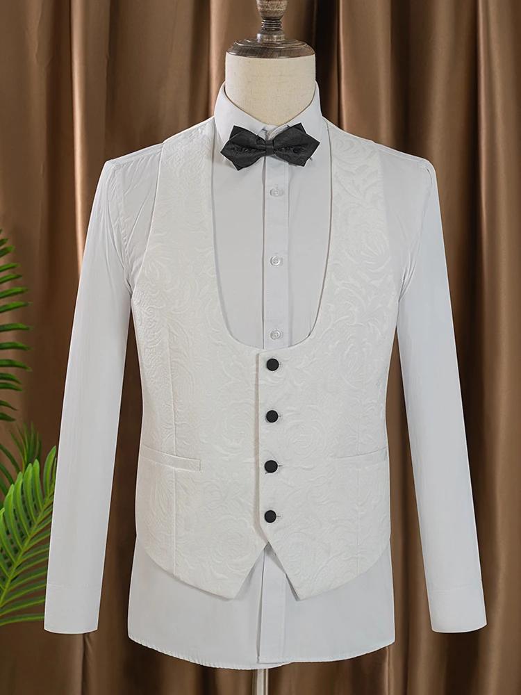 Ensemble de costume de mariage pour marié 3 pièces (veste + gilet + pantalon) de haute qualité