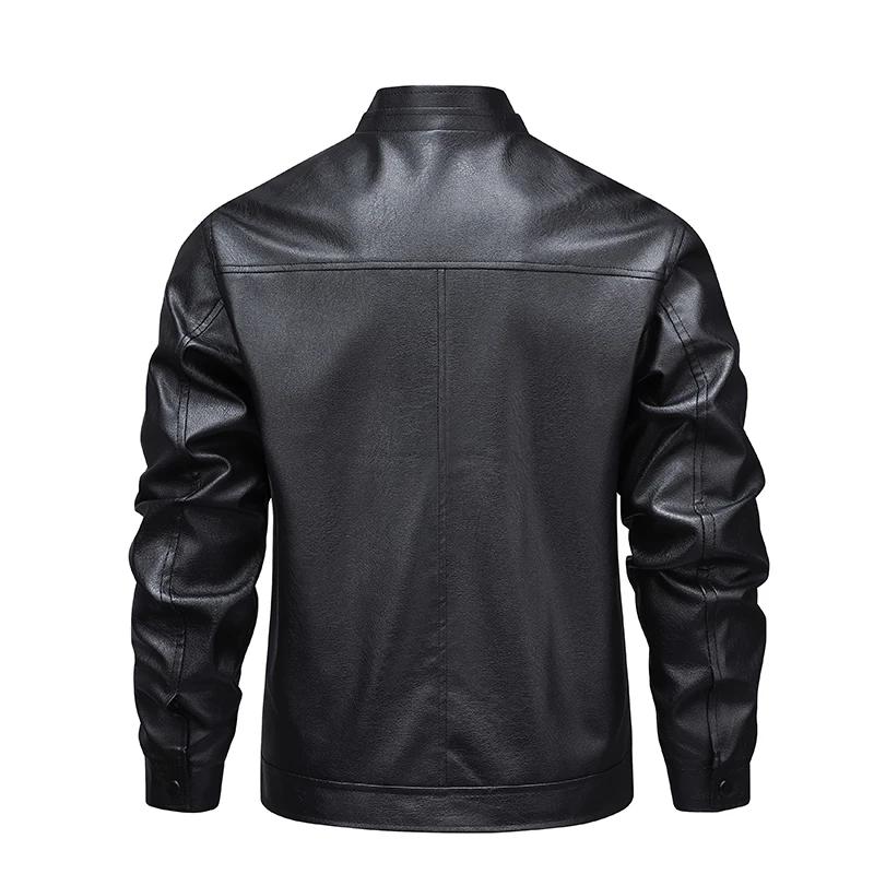 Nouvelle veste en cuir pour homme 2026