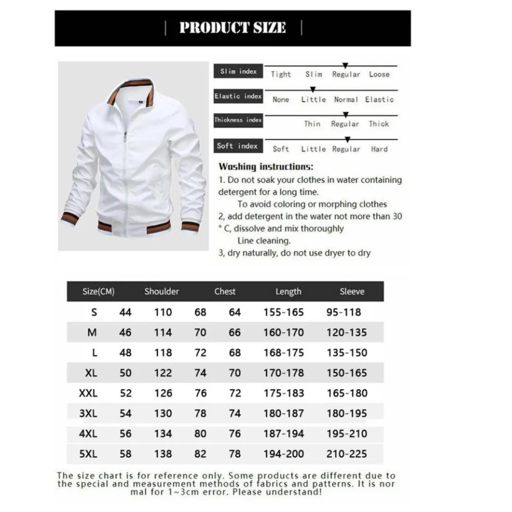 Veste Coupe-Vent à Col Montant pour Homme