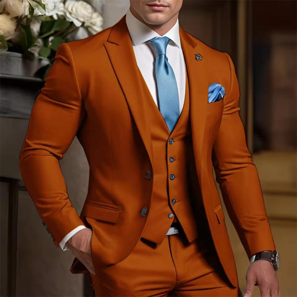 Costume Homme Élégant Formel 3 Pièces