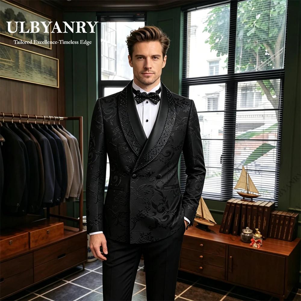 Costume formel pour homme ULBYANRY orné de cristaux