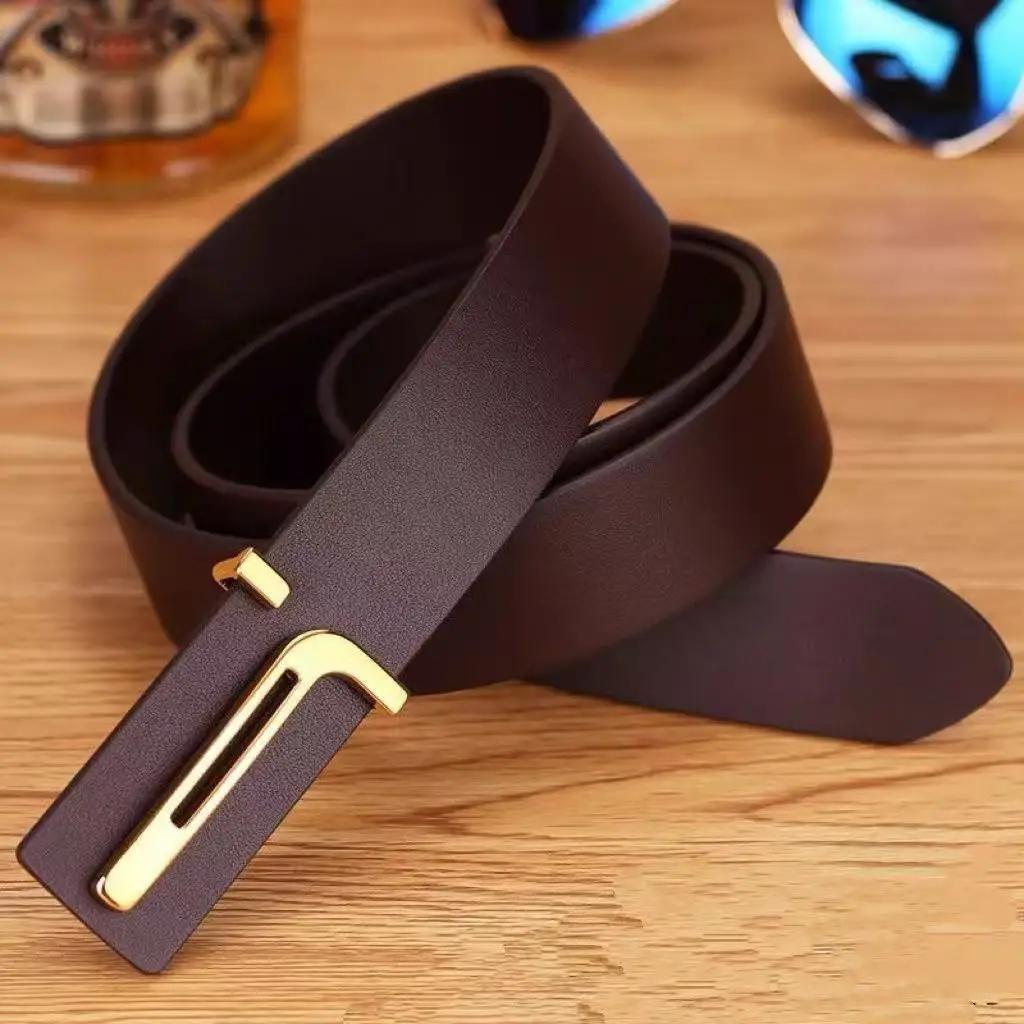 Ceinture en cuir véritable pour hommes