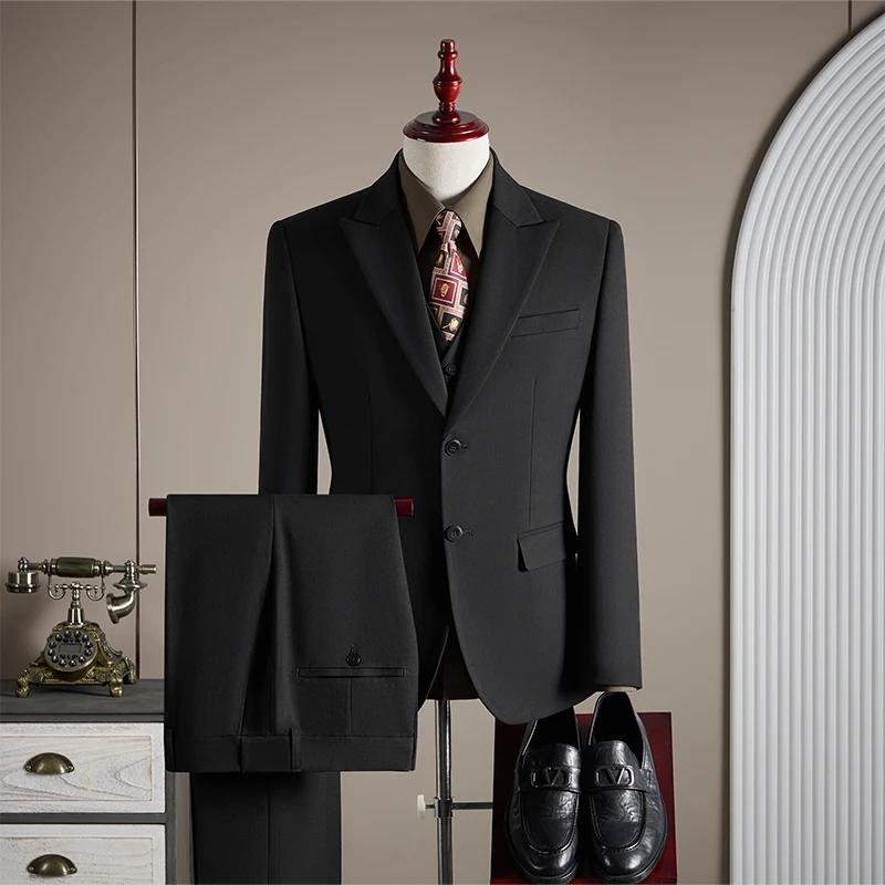 Ensemble de costume en laine haut de gamme pour homme