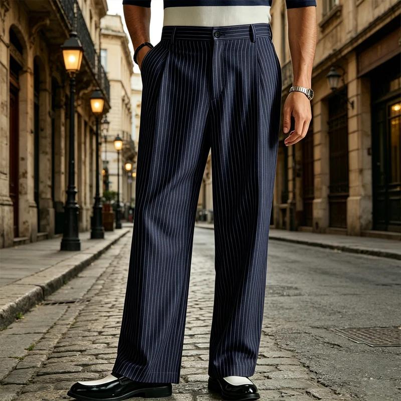 Pantalon de costume vintage pour homme