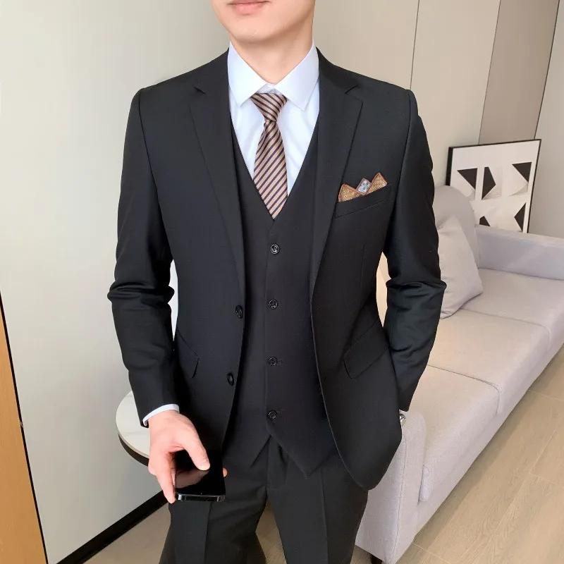 Blazer Homme Slim Fit 2 Boutons – Veste de Costume Unie pour Affaires